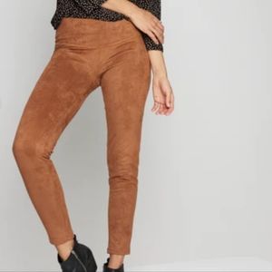 Suede leggings pants